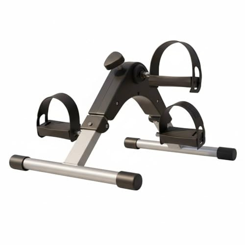 Alivio Portable Mini Exercise Bike Pedal for Arms, Legs, Workout, Gym Fitness Foot Pedal Exercisers Exercise Machine, Smooth Magnetic Resistance Drive (48 x 23 x 35.6cm)