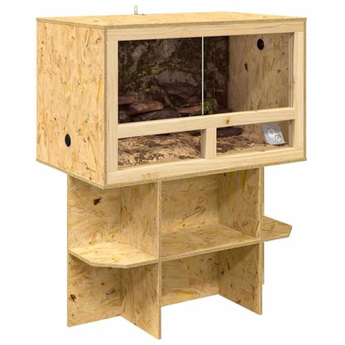 vidaXL Terrarium Braun 80 x 50 x 100 cm OSB