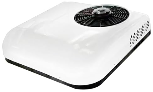 ANAAMAYL Camping Klimaanlage, Mobile Klimaanlage Mit Rollen Und Integriertem Wassertank, Split Klimaanlage Wohnwagen Mobil Für Zelte Und Gartenhäuser, Weiß (Nur Kühlung, 24V)