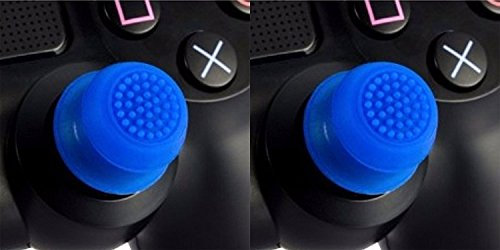 2 x Analogico Sollevato Antiscivolo Stick Manopole Pollice Coperchio Joystick per PS4 PS3 Xbox 360 e Xbox One Controller - Blu