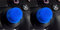 2 x Analógico Elevado Antideslizante Pulgar Stick Grips Thumbsticks Joystick Cap Cover Cover para PS4, PS3, Xbox 360 y Xbox One, Azul