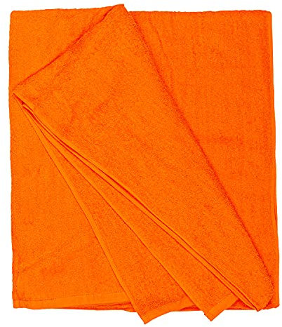 Kapart Saunahandtuch XXL - flauschig, weich & saugfähig, 100x220cm - 155x220cm 100% Baumwolle, Saunatuch Damen, Herren I Sauna Handtuch in Übergröße (100x220, 515 Orange)