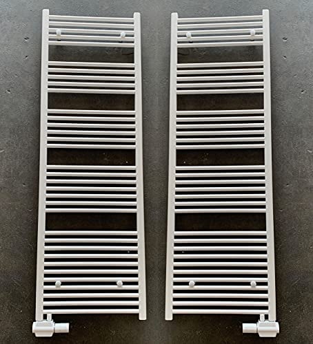 MC Heat Premium Badheizkörper 600x1600 mm - Handtuchwärmer mit flexiblem Anschluss Links/Rechts - Moderne Badheizung mit Mittelanschluss