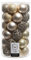 Weihnachtskugeln Kunststoff 6cm x 37er Ornamente Mix Set Christbaumkugeln bruchsicher perle