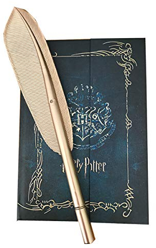 Harry Potter Diary Planner e set di penne con penne di piume Vintage Journal Book Notebook Notepad Agenda Planner con penna Hogwarts per i fan di Harry Potter