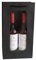 10 x Flaschentasche 2er Present Fill® Premium Flaschentüten Schwarz mit Fenster | 100% Recycling Kraft Papier 210 gr. Stark Made in Europe | Geschenktaschen | Geschenktüten | Weinflaschen Verpackung
