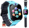 PTHTECHUS Kinder Smartwatch Telefon - Smartwatch Kinder Uhr Telefon Anruf Mit SOS Schrittzähler Videorecorder Taschenlampe MP3-Musik 7 Spiele Wecker, Geschenke für Mädchen von 6-10 Jahren, Blue