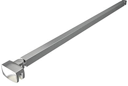 Barra Stabilizzatrice Cromo Lucido da 90 cm Sezione Quadrata con Due Teste Girevoli per Box Doccia Walk in Parete Fissa Vetro Da 6-10 mm