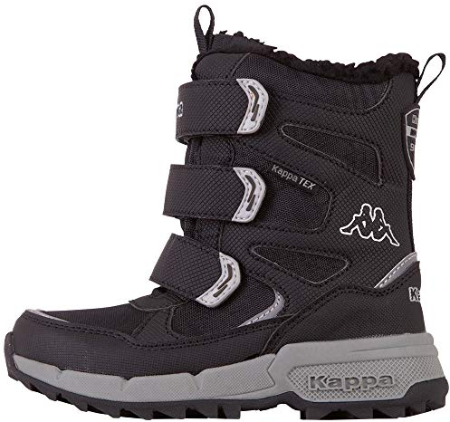 Kappa Unisex Kinder Stiefel Winterschuh gefüttert Schwarz 260902K, Schuhgröße:34 EU