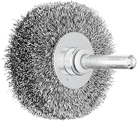 PFERD Rundbürste ungezopft RBU | Ø 50x15mm Schaft-ø 6mm Stahl-Draht-ø 0,20 | 43198001 – für Geradschleifer, Bohrmaschinen, Biegwellen