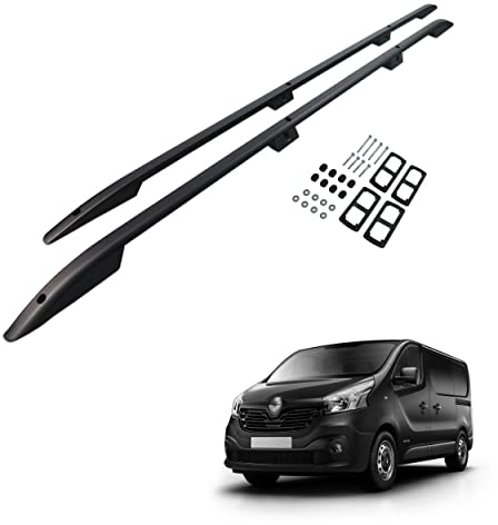 CHROMEMASTER | Dachreling Dachträger | Kompatibel mit Renault Trafic 2014- L1/SWB; Zur Befestigung der Dachgepäckträger, Dachboxen oder Dachfahrradträger | Robuste Konstruktion aus Aluminium