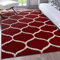 Impression Teppich Weicher Flächenteppich, Luxus Muster Teppich, Hochwertiger Schlafzimmerteppich, Wohnzimmerteppich, Küche - Rot, Größe:200x290 cm