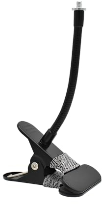 Holicfun Sicherheitskamera Flexible Clip-Klemmhalterung für Blink, Ring, Arlo, Eufy, Wyze, Google Nest Cam Batterie, Simplisafe Outdoor-Kamera und mehr, Schwarz