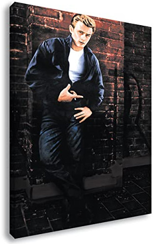 Artis Prints Leinwandbild James Dean | Hollywood - Zeichnung - Star, Wandbild auf Keilrahmen gespannt - Klein bis XXL, Wohnzimmer - Flur - Dekoration