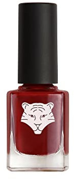Vernis à Ongles Vegan & Naturel - Couleur Rouge Bordeaux 207 Play With Fire - Ingrédients Naturels & Bio-sourcés - Brillance Longue Durée - ALL TIGERS