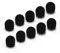 Cubilux Foam Cover for lavalier Lapel Microphone, Windscreen for Mini Clip-On Lav MIC, 10-Pack