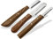 InstrumenteNrw Couteau à trimmer pour chiens et chats avec dents fines et moyennes et grossières Peigne de toilettage pour sous-poil de chien, lot de 3