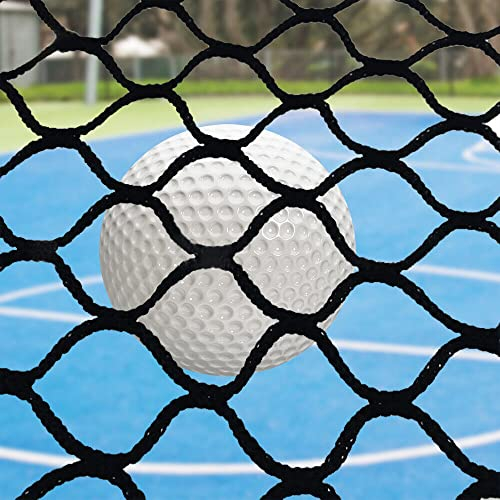 Golf-Übungsnetz 3x3M, quadratisches Netz 2.5x2.5cm für Golf Baseball Hockey für Indoor Outdoor Garten
