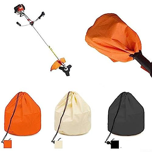 DAZZLEEX Trio di coperture per tappeto erboso, trio di tessuto Oxford, 44 x 35 cm, sacchetti per motore per tagliaerba da giardino, adatti per taglierina da cortile, nero