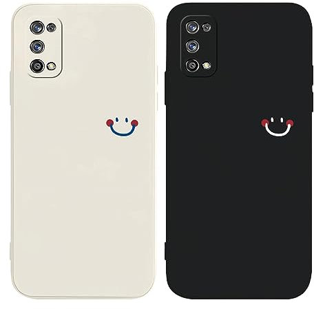 [2 Pack] Custodia Morbida in Silicone Compatibile con Realme 7 Pro Cover