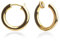 Gold Ohrclips aus Edelstahl 18k vergoldet • Clip Creolen ohne Ohrlöcher • Ohrringe Clips hängend • nickelfrei & wasserfest • MIX & MATCH • Ø 14 mm