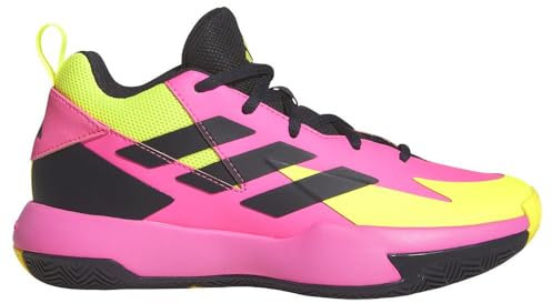 adidas Cross 'Em Up Select Mid Trainers Kids, Scarpe da Basket Unisex-Adulto, Lucid Pink/Aurora Black/Lucid Lemon, 37 1/3 EU