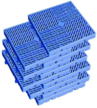 LYXXW Atmungsaktive Gitterrost-Belüftungspaletten, Kunststoff Nestable Versand Gitter Pads Pallet, Verschleißfestes Wasserdichtes Gitter Leichtgewicht Palette Für Indoor-Lagerhaus Garten,40x40mm