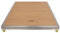 Elbe rutschfeste Standfläche 75 x 84cm Outdoor-Bodenelement Holzoptik Wetterfest für Gartendusche Bodendusche Außendusche Saunadusche Campingdusch （Holzfarbe）