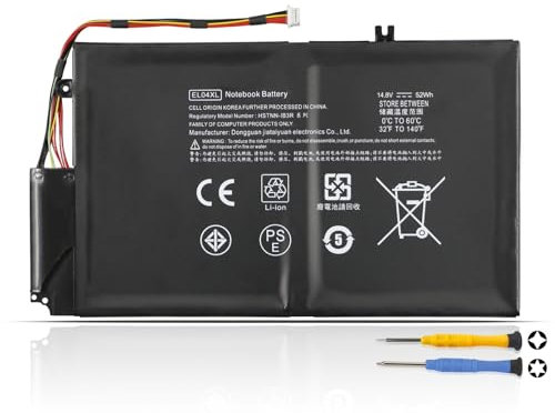 K KYUER EL04 ELO4 EL04XL TPN-C102 Batería para HP Envy TouchSmart Ultrabook Sleekbook 4-1000 4-1000sg 4-1000sn 4-1115dx 4-1105dx 4-1043cl 4-1050la 1070el 1080ee 1090se 1100se 1100ed 1130la 1130ew