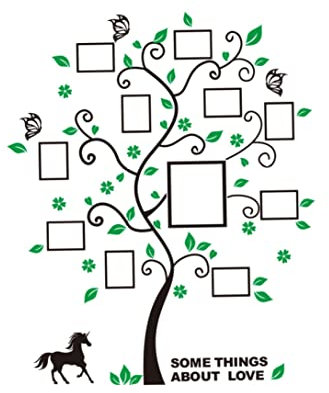 Photo Frame Wall Stickers Family Tree Wall Sticker DIY Photo Frame Memory Tree Wall Decal Self Adhesive Decorative Wallpaper