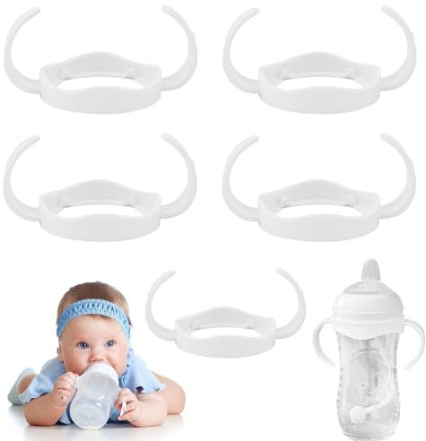 Bottle Handles, Pack of 5, Compatible with Avent Bottle and The Avent Trainer Bottle, New Baby and Baby Feeding Essentials