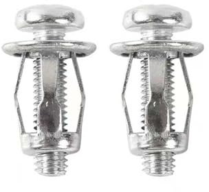 1~5PCS M5 M6 Jack Nut Petal Rivets Screw Nut Car License Iron Base Clamp Anchor ed Plate Bolt for mobile Motor (Color : Silv 5pcs, Size : M18)