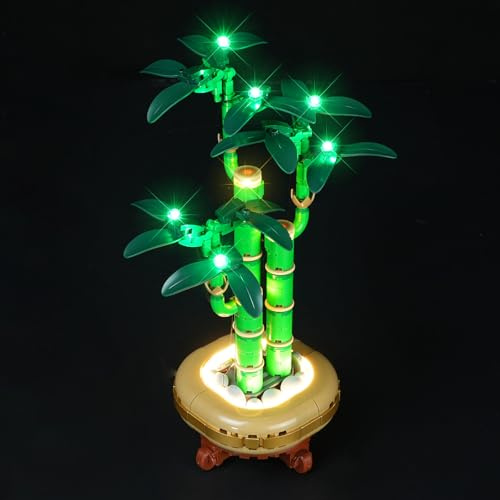 Rorliny LED Light Kit Compatible with Lego Lucky Bamboo Plant Décor 10344, Lighting Set Compatible with Lego 10344 Botanical Collection - Lights Only, No Lego Models