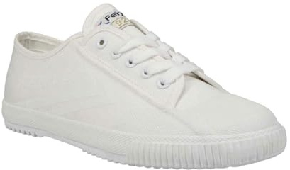 FEIYUE Fe Lo 1920 Canvas Sneaker - Klassische Low-Top Unisex Sneaker - Leichte und langlebige Freizeitschuhe, Triple Off White, 44 EU