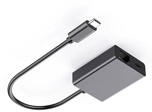 Ethernet Adapter for Fire TV Stick,Hanprmeee Micro USB to RJ45 Ethernet Network Adapter,Firestick for 4K Fire Stick,Google Home Mini and More Streaming TV Sticks Up to 100 Mbps (1Pack)