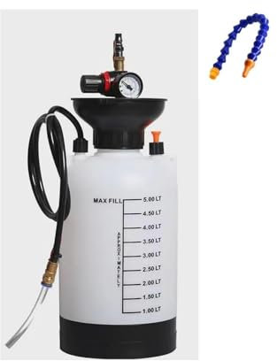 5L Oil Tank Gearbox Oil Filler Pneumatic Fluid Pump Compatible ATF Automotive Transmission Fluid Injector Tool ATF Filler Bottle