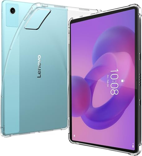 CONAPIKA Hülle für Lenovo Idea Tab Plus Tablet, Airbag Schutz Weiche TPU Stoßfest Kratzfest Vergilbungsfrei Schutzhülle Ultradünn Durchsichtige Anti-Fingerabdruck Hülle Bumper Rückseite Cover