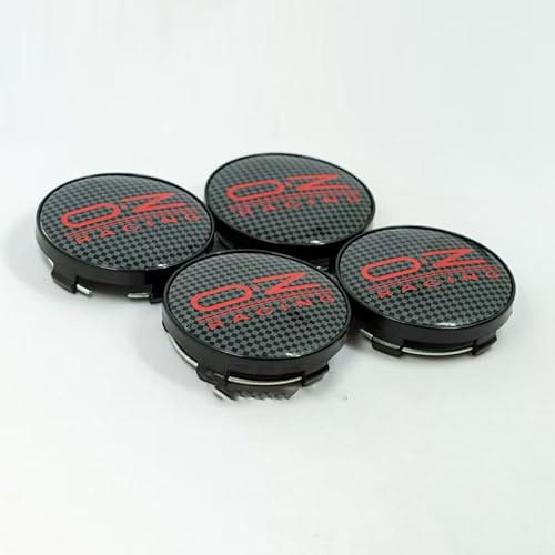 WYMKL 4 Stück Auto Nabendeckel für Oz Cours 60MM, Radnabenabdeckungen Felgenkappen Nabenblenden Radzierkappen Felgenmitte Witterungsbeständig,A