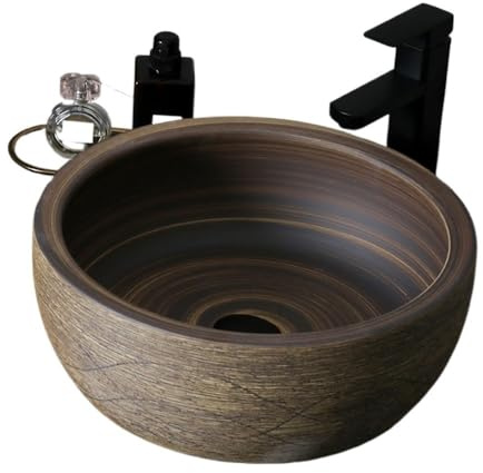 Lavabo da appoggio Lavandino da appoggio esterno bagno interno cucina circolare Da appoggio