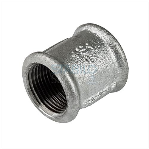 Stabilo-Sanitaer Rohrmuffe 2 Zoll DN50 Muffe Temperguss Fitting Gewindefitting Tempergussfitting Rohrfitting