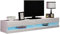 Mirjan24 TV Lowboard Vigo New 180 cm, TV Tische, TV Schrank, Fernsehschrank, Hängeschrank, Hochglanz (mit weißer LED Beleuchtung, Weiß/Weiß Hochglanz)