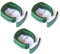 60 mm Pfahl-Schelle Befestigung Halter Clip für Tor-Pfosten Gartentor Schweiß-draht Garten-gitter Maschendraht grün RAL 6005
