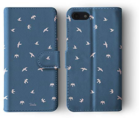 Tirita Flip Wallet Case Compatible with iPhone 7/8 / SE 2020 / SE 2022 Cover PU Leather Animals Print Cute Fashion Birds