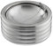 Relaxdays Windaschenbecher, Klappdeckel, draußen & drinnen, rostfreier Edelstahl, runder Ascher, HxD: 5,5 x 11,5, Silber