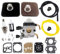 AISEN Carburateur avec kit de réparation pour Stihl FS85 FS75 FS80 KM85 HS75 HS80 HS85 et filtre à air bougie d'allumage