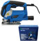 800W Jigsaw Electric Corded Power Tool Cutting Carpenter Machine 240V Warranty, 6 Speed, Laser Guidance, Tool-Less Blade Change System, -45°to 45° Cutting Angle - No Blades