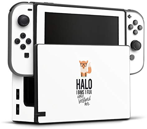 DeinDesign Skin kompatibel mit Nintendo Switch Folie Sticker Vong Fuchs Sprüche