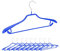 Relaxdays 30 x Anzugbügel, breite Schulterauflage, rutschfest gummiert, Kostümbügel, Hosensteg, Haken, 45 cm, Kleiderbügel, blau