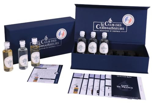 Coffret Dégustation Gin De France 6 x 40ml - En Solo Ou Duo - Le Club des Connaisseurs