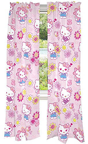 Franco Fenstervorhänge für Kinderzimmer, 208,3 x 213,4 cm, Hello Kitty